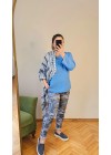 Mavi Kamuflaj Pantolon